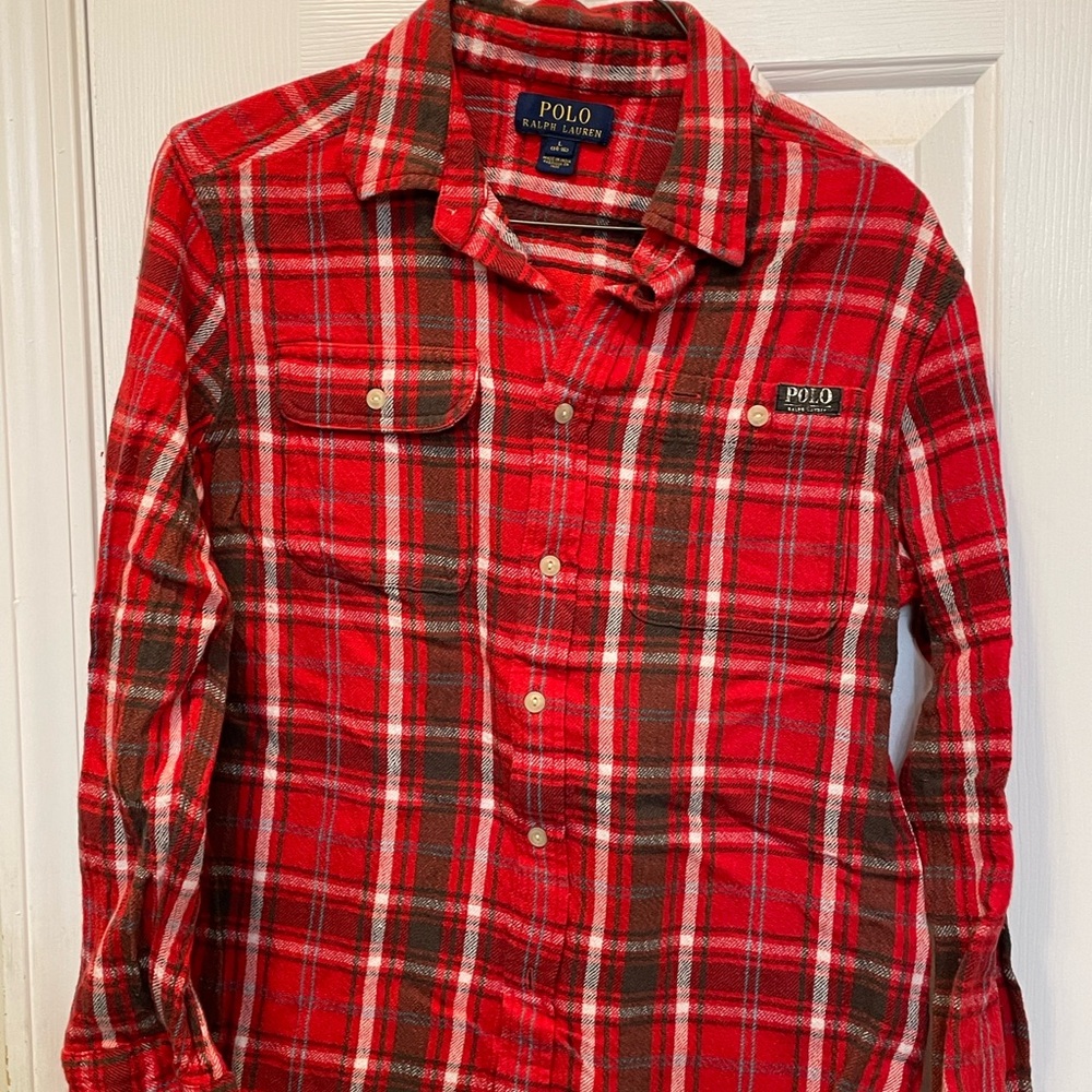 Ralph Lauren Polo boys plaid shirt 14/16